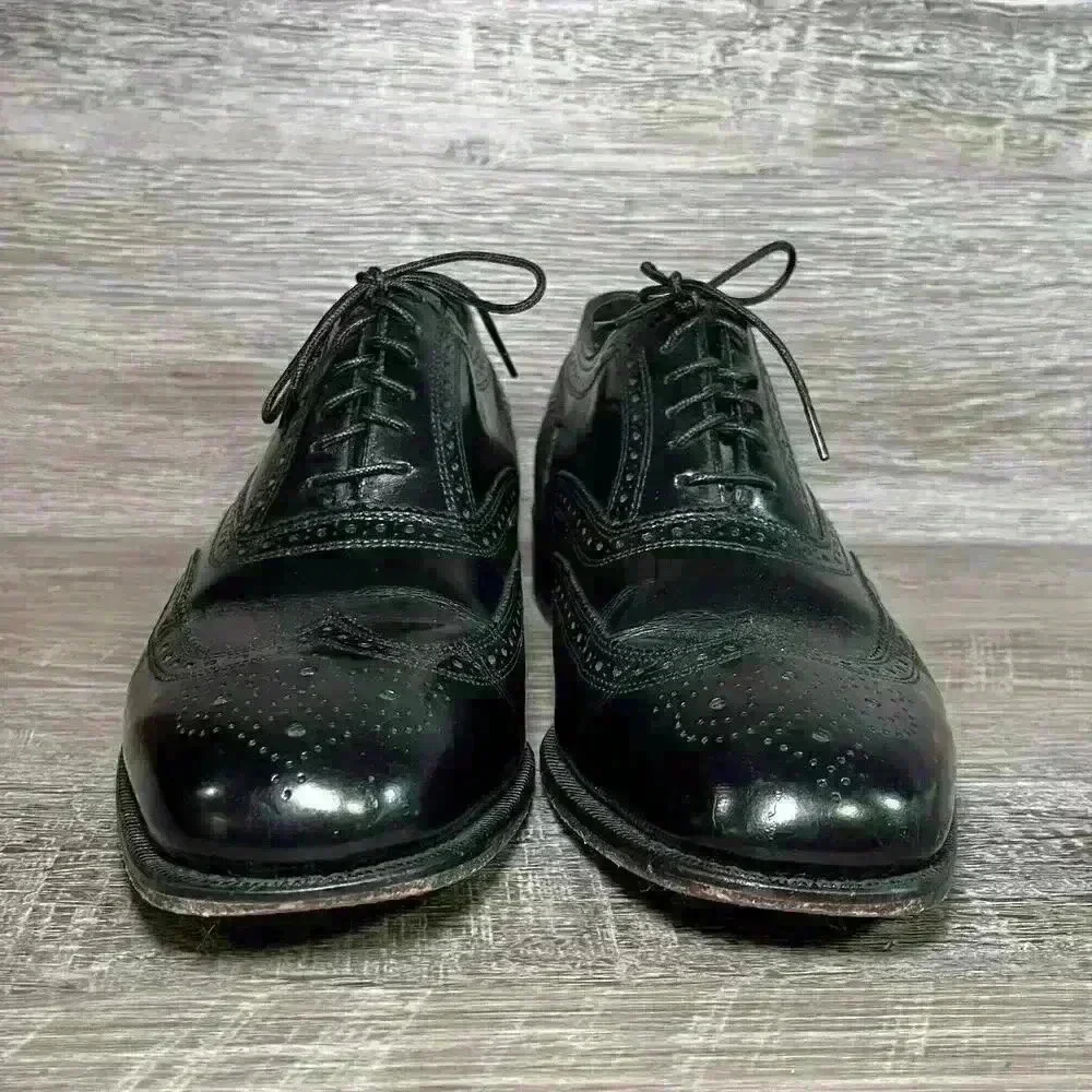 Florsheim Black Leather Cap Toe Oxford Dress Shoe Mens 8 1/2
